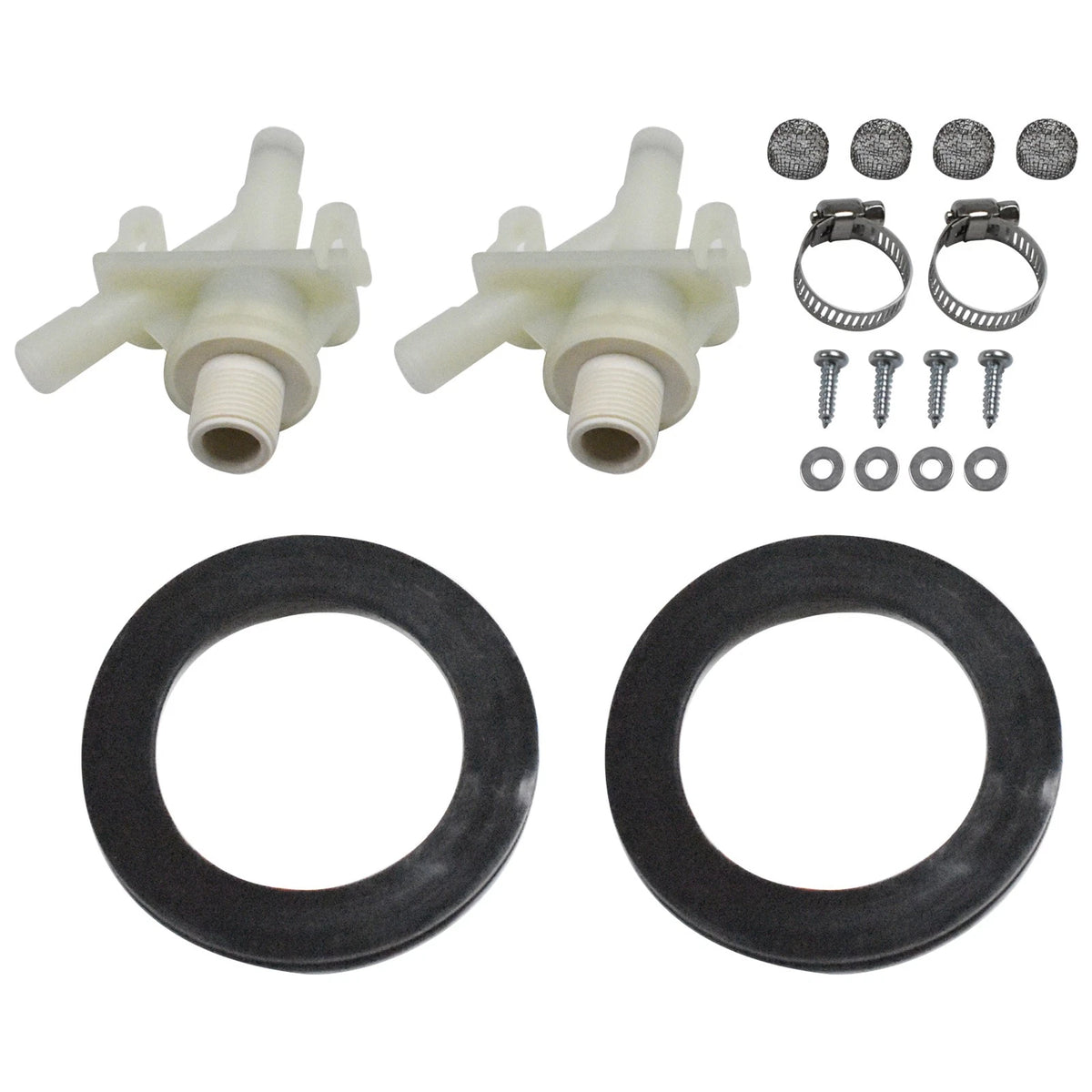 2X Water Valve Kit with Flush Ball Seal for Dometic