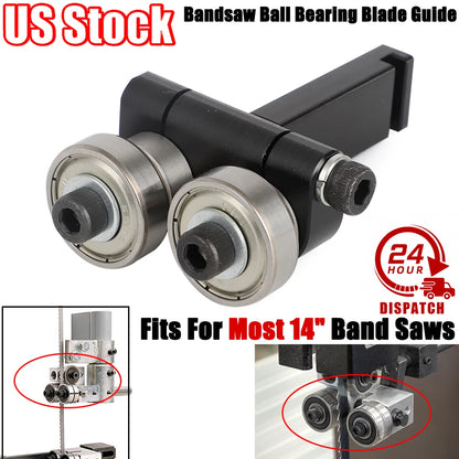 2X Bandsaw Ball Bearing Blade Guide for 14" Band Saws (Fits Upper/Lower)