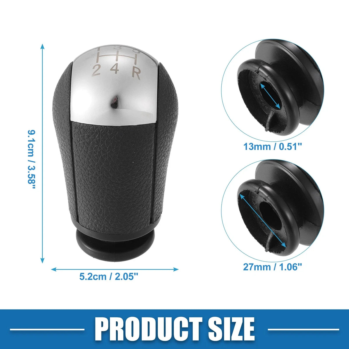5 Speed Manual Transmission Shift Knob for Ford Mustang (2005–2012) Black