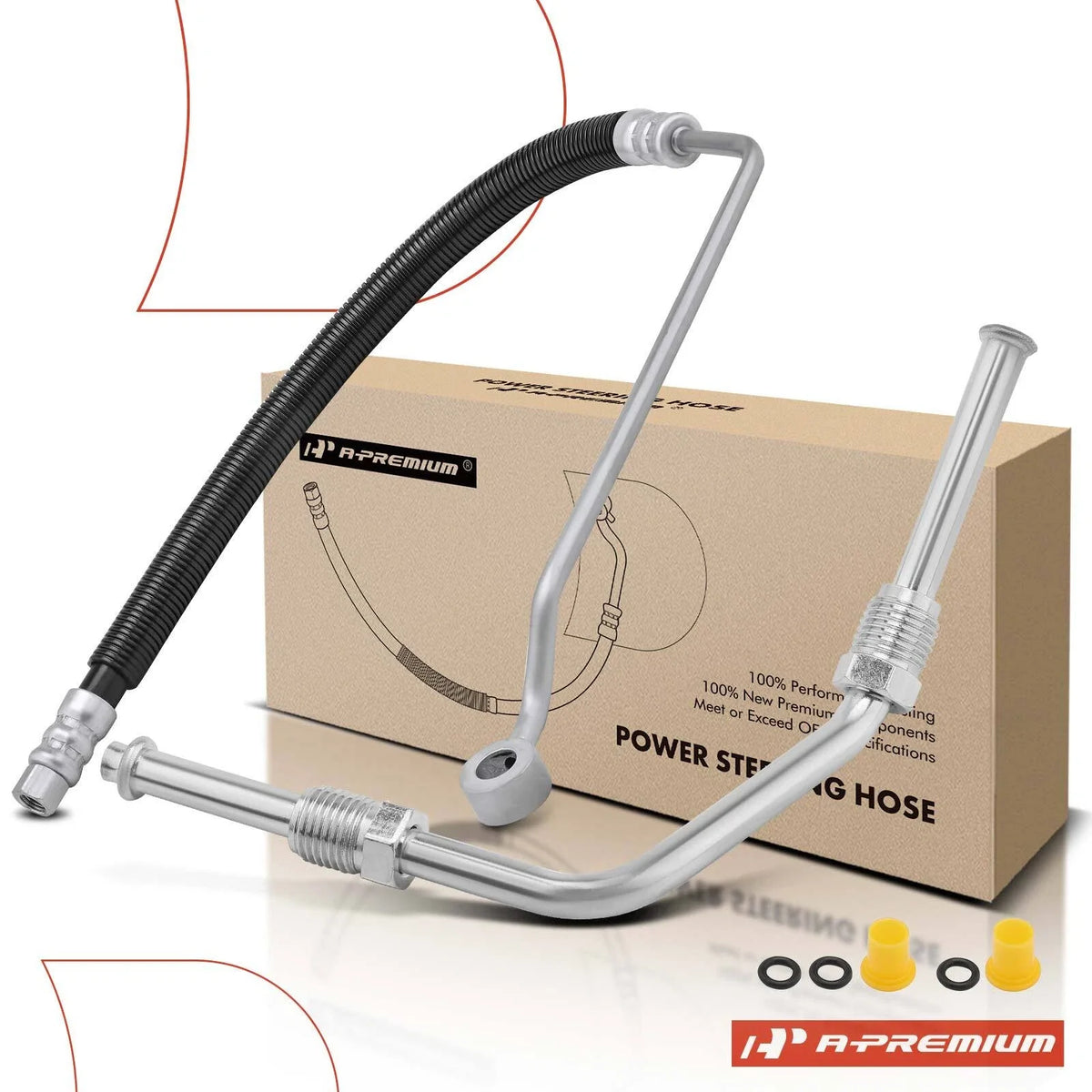 2X Power Steering Pressure & Return Line Hose for Mitsubishi Eclipse (1995–2005)