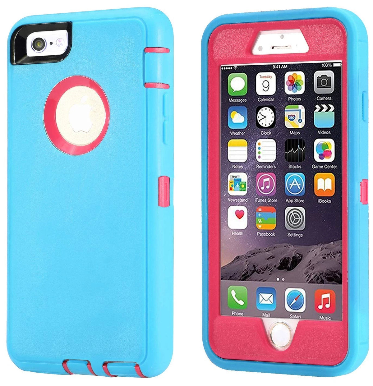 Heavy Duty Rugged Case with Kickstand for iPhone 8 7