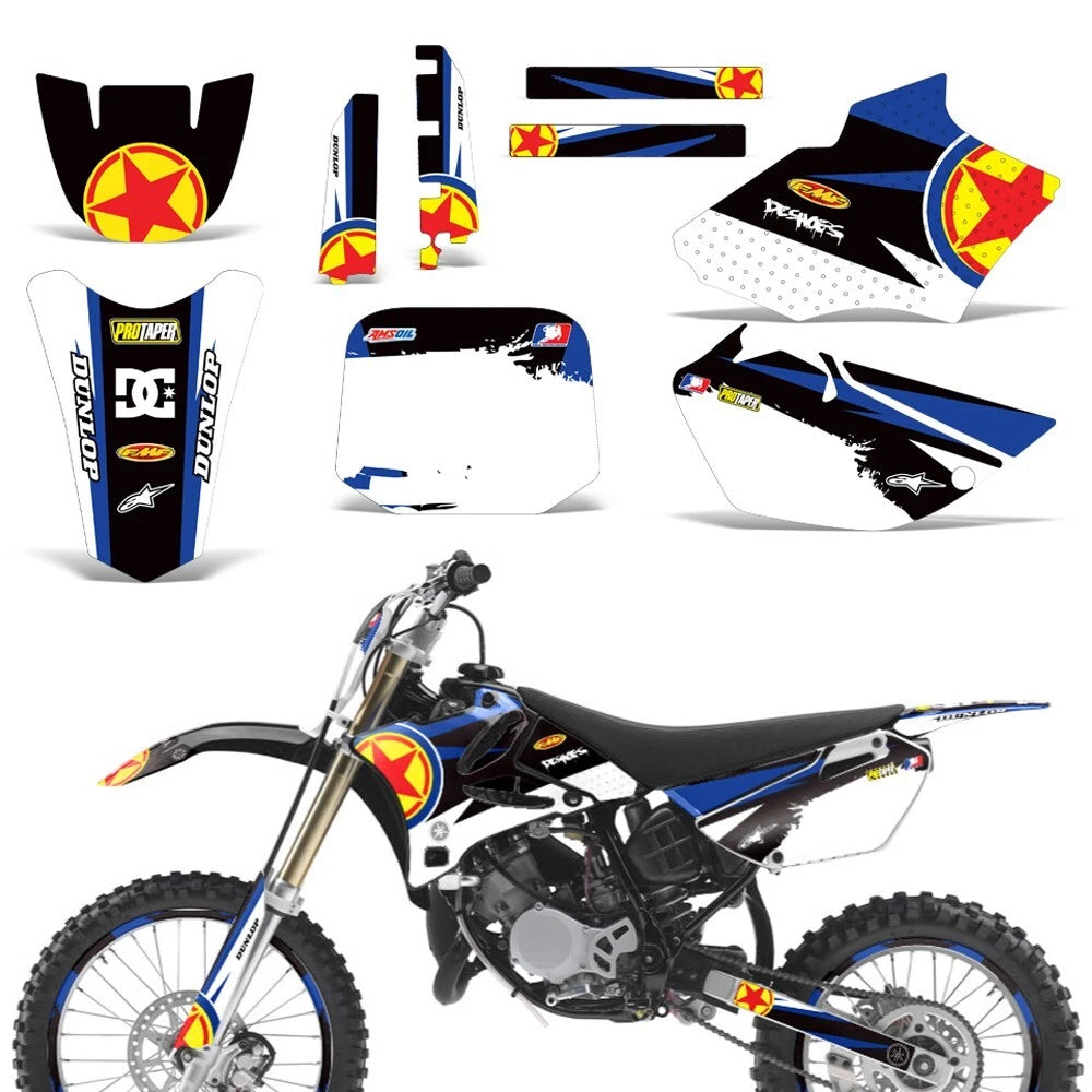 Graphics Kit for Yamaha YZ85 (2002–2014) MX Bike Decal Wrap Sticker Red Star