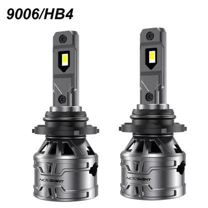 2X Novsight 9006 HB4 LED Headlight Bulbs Combo Kit for High/Low Beam (6500K)