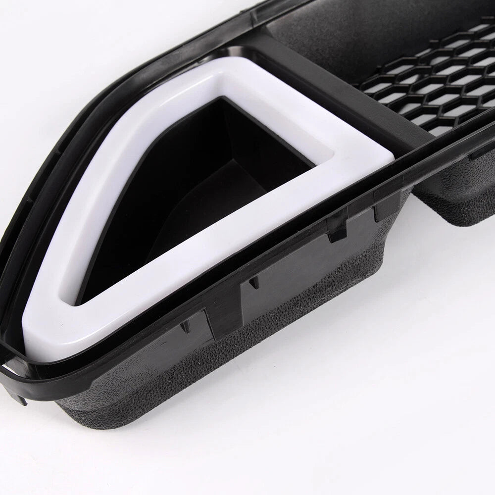 Front Upper Mesh Grille with DRL LED Light for Ford Mustang (2015–2017) 02HGL1204ABK