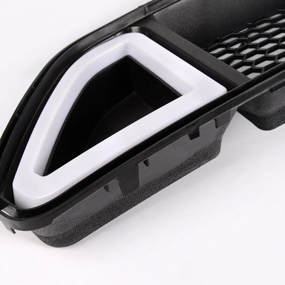 Front Upper Mesh Grille with DRL LED Light for Ford Mustang (2015–2017) 02HGL1204ABK
