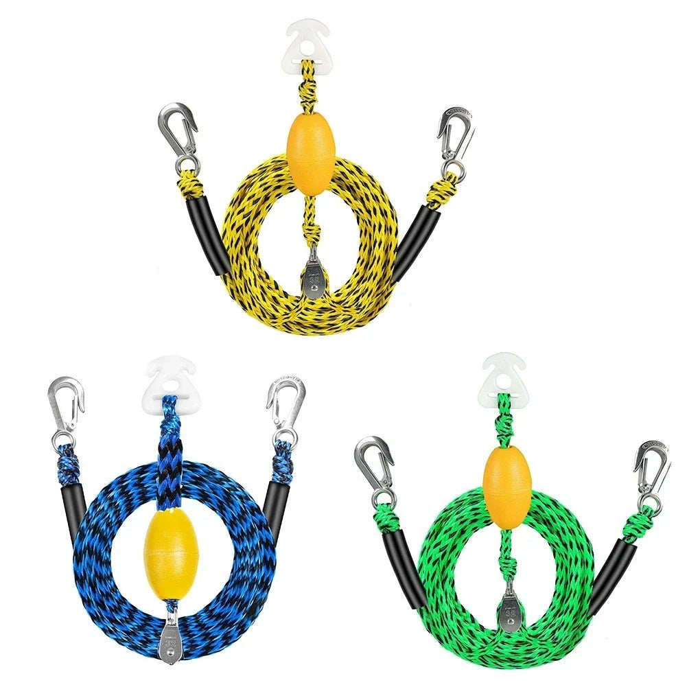 17FT Polyester Boat Tow Rope for Skiing (4800 lbs Tensile Strength)