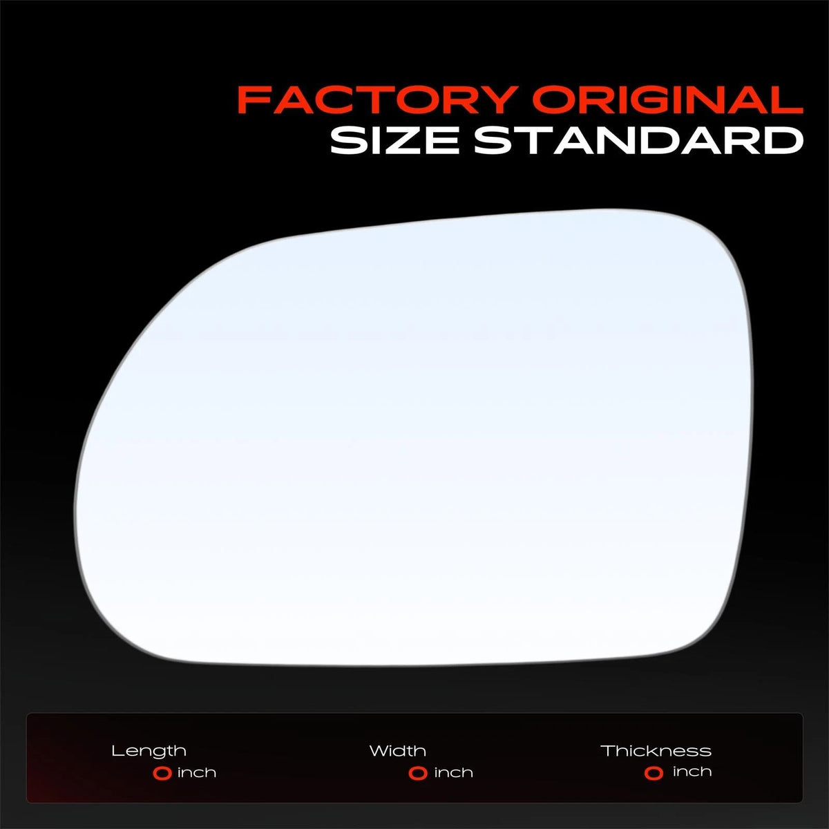 Driver Power Mirror Glass for Kia Soul (2020–2024) - Heated, 87611K0210, KI1324138