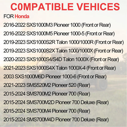 2 Front or Rear Wheel Bearing + Circlip for Honda Pioneer 1000 (2016–2022)