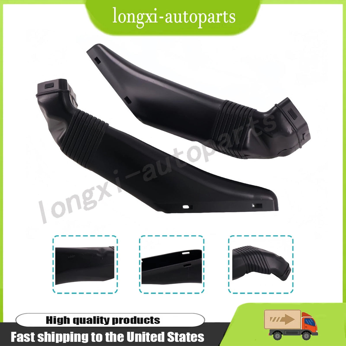 Intake Air Duct Pipe Kit for Bentley GT GTC Flying Spur (2012–2019) 3W0129531, 3W0129532