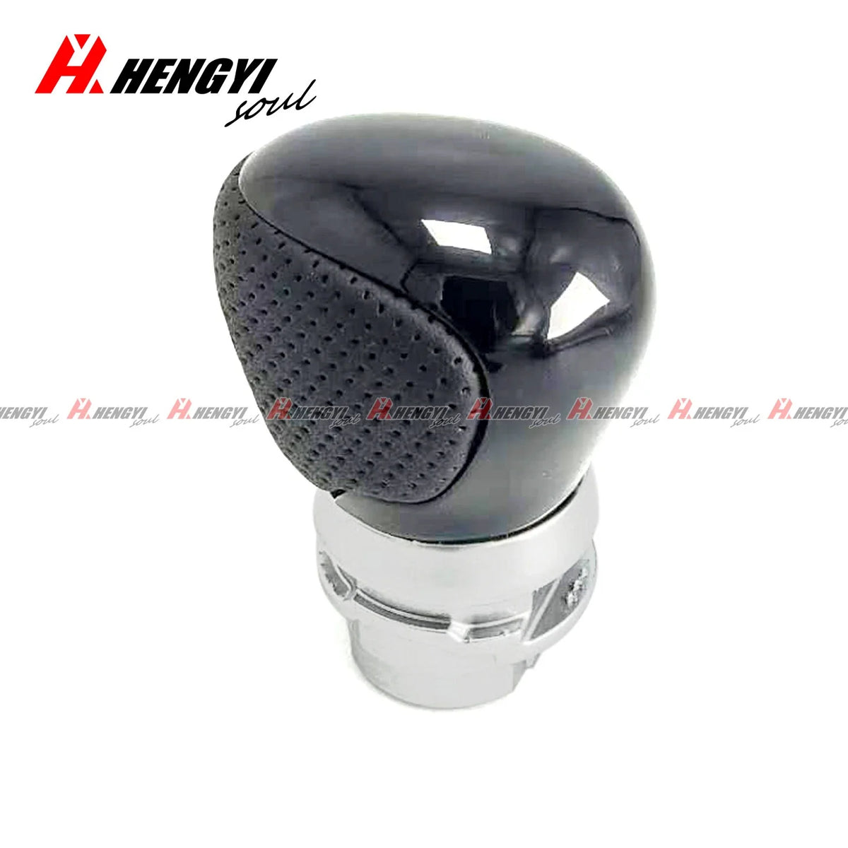 Gloss Black Leather Gear Shift Knob for Toyota C-HR (2019–2023)