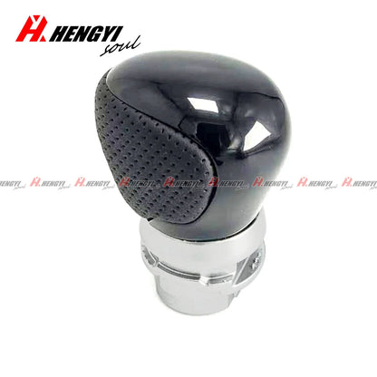 Gloss Black Leather Gear Shift Knob for Toyota C-HR (2019–2023)