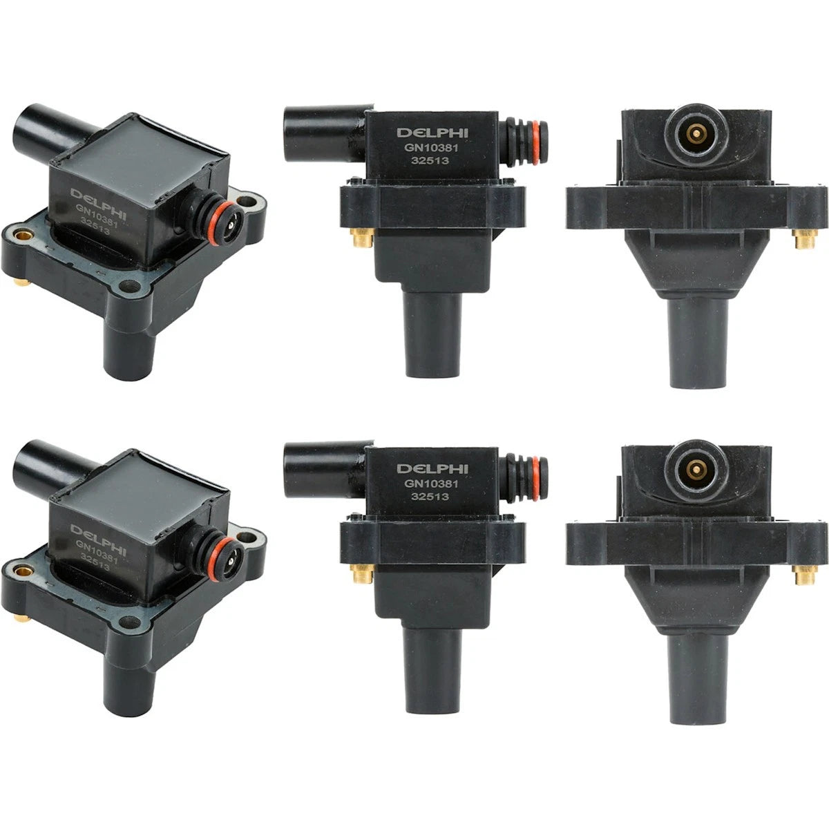 Set of 6 Ignition Coils for MB Mercedes SLK Class (1993–2000) - SET-DELGN10381, 9212099, 1788528