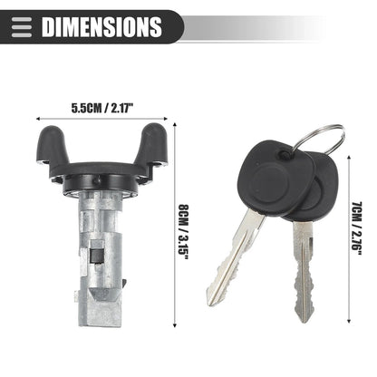 Ignition Switch Lock Cylinder Set for Chevy Silverado 1500 (1999–2004) 2 Keys