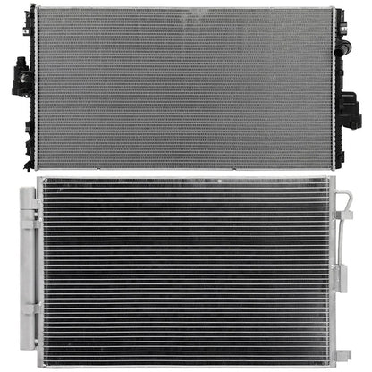 Aluminum Radiator & AC Condenser Cooling Kit for Kia Soul (2012–2013)