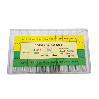 300Pcs Watch Band Link Pin Set 8-27mm No. 8009