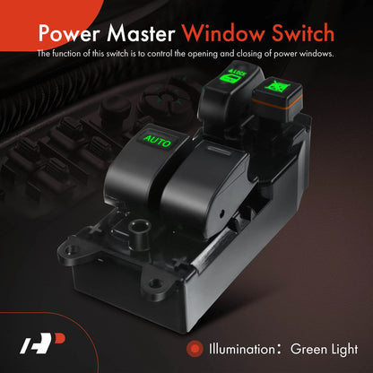 Front Left Power Master Window Switch for Toyota Tundra, Sienna (2000–2006) - 84820-08010, 84820-08011, 901-712