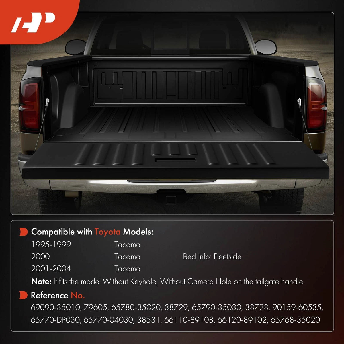 Tailgate Hardware Rebuild Kit for Toyota Tacoma (69090-35010, 65780-35020)