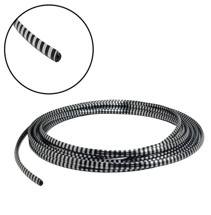 Set of 4 Zebra Black Chrome Door Edge Guard Trim for Full Size Cars (M0027)