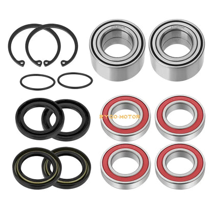 Front & Rear Wheel Bearings Seals Kit for Yamaha Grizzly 350 IRS YFM350 (2007–2011)
