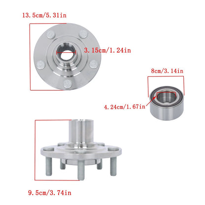 2X Front Wheel Bearing Hub Assembly Kit for Mitsubishi Outlander Sport (2011–2018) BCK40997K