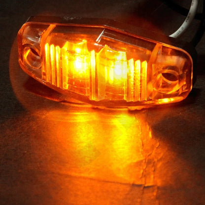 12pcs 12V 2 Diode Mini Sealed Trailer Light for Truck Side Marker Lamp