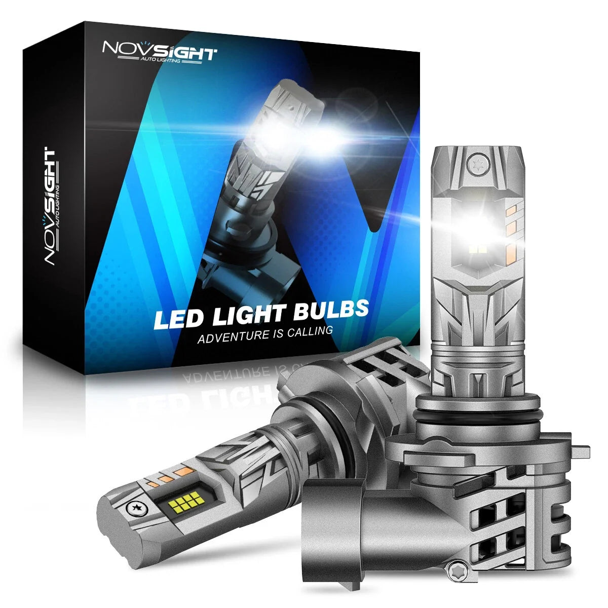2X NOVSIGHT 9006 HB4 LED Headlight Bulbs for Low Beam (6500K, 90W, 20000LM)