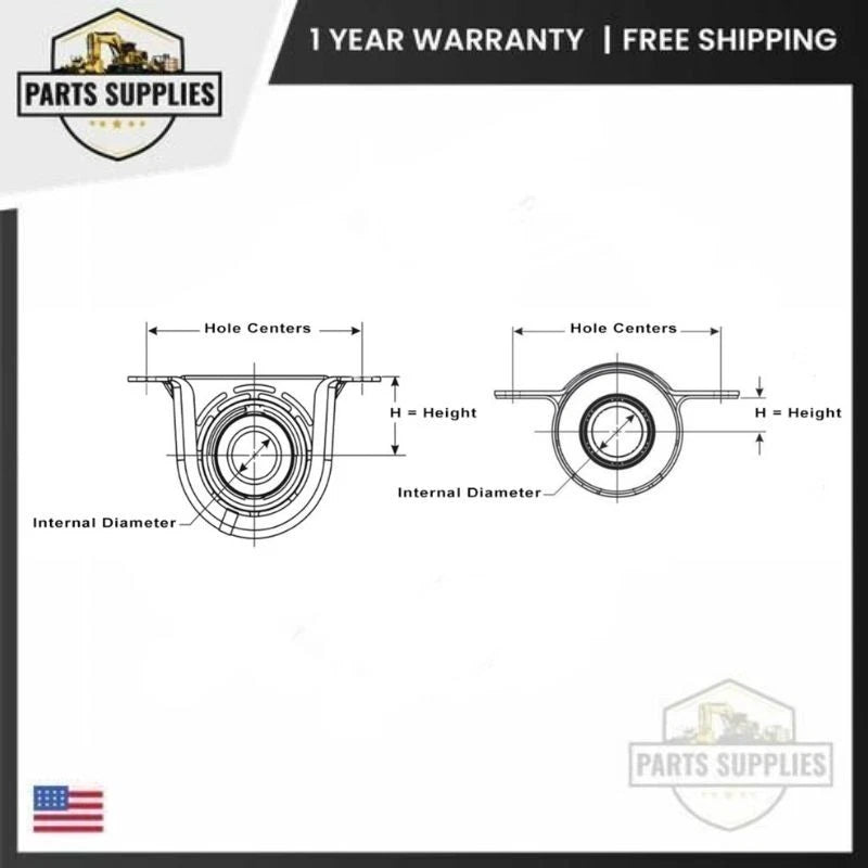 Front Driveshaft Center Bearing for Cadillac SRX Saab 9-3 (2010–2016)