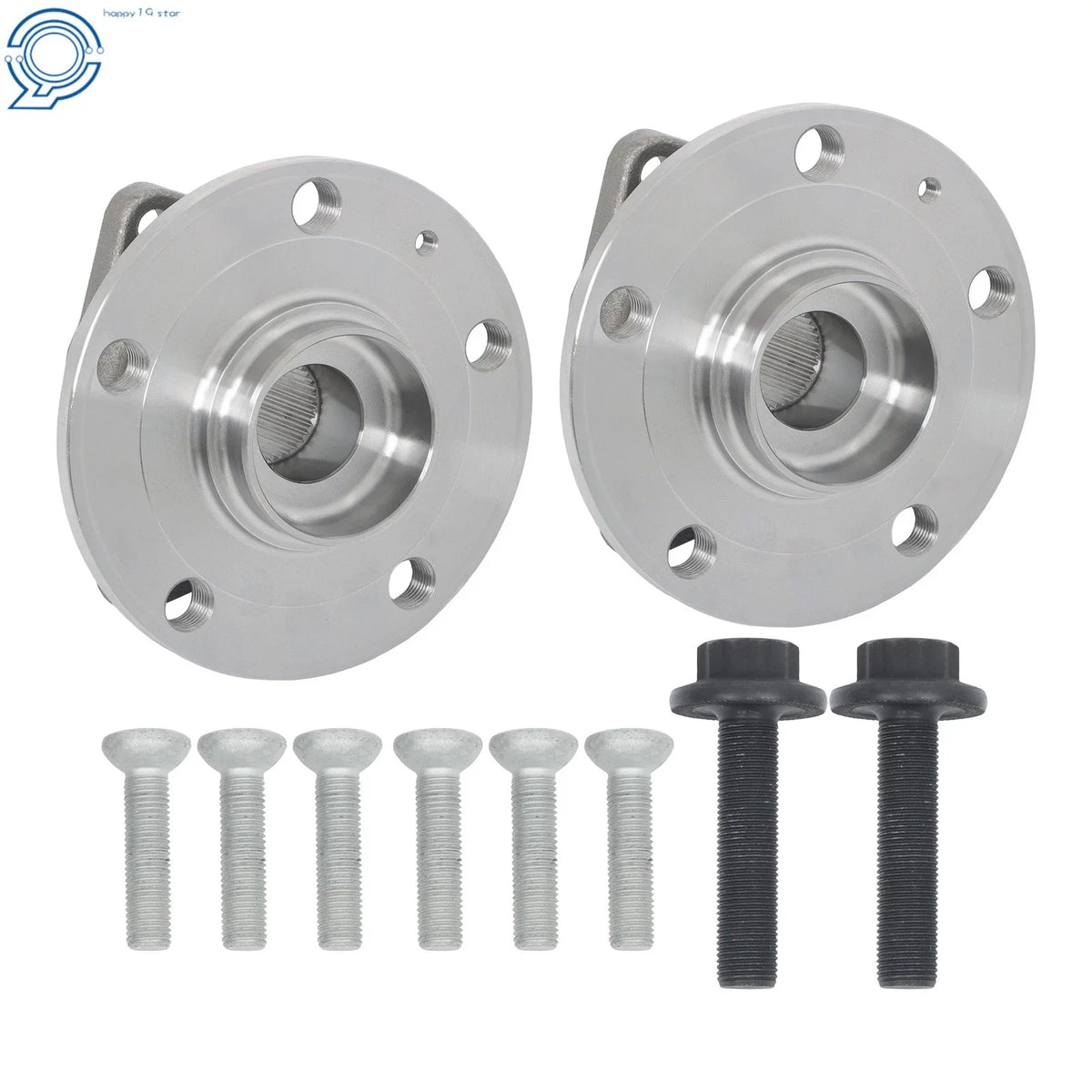 2x Wheel Hub Bearing Assembly for Audi A3 Q3 S3 VW Jetta Golf (2013–2020)