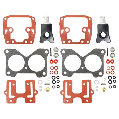 2Pcs Carburetor Kit for Johnson/Evinrude Outboard (434888, 435443, 0439076, 18-7046)