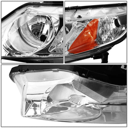 Headlight Lamp Assembly for Honda Civic Sedan (2006–2011) Chrome Housing