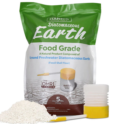 Diatomaceous Earth Food Grade 5lb with Duster for Pest Control