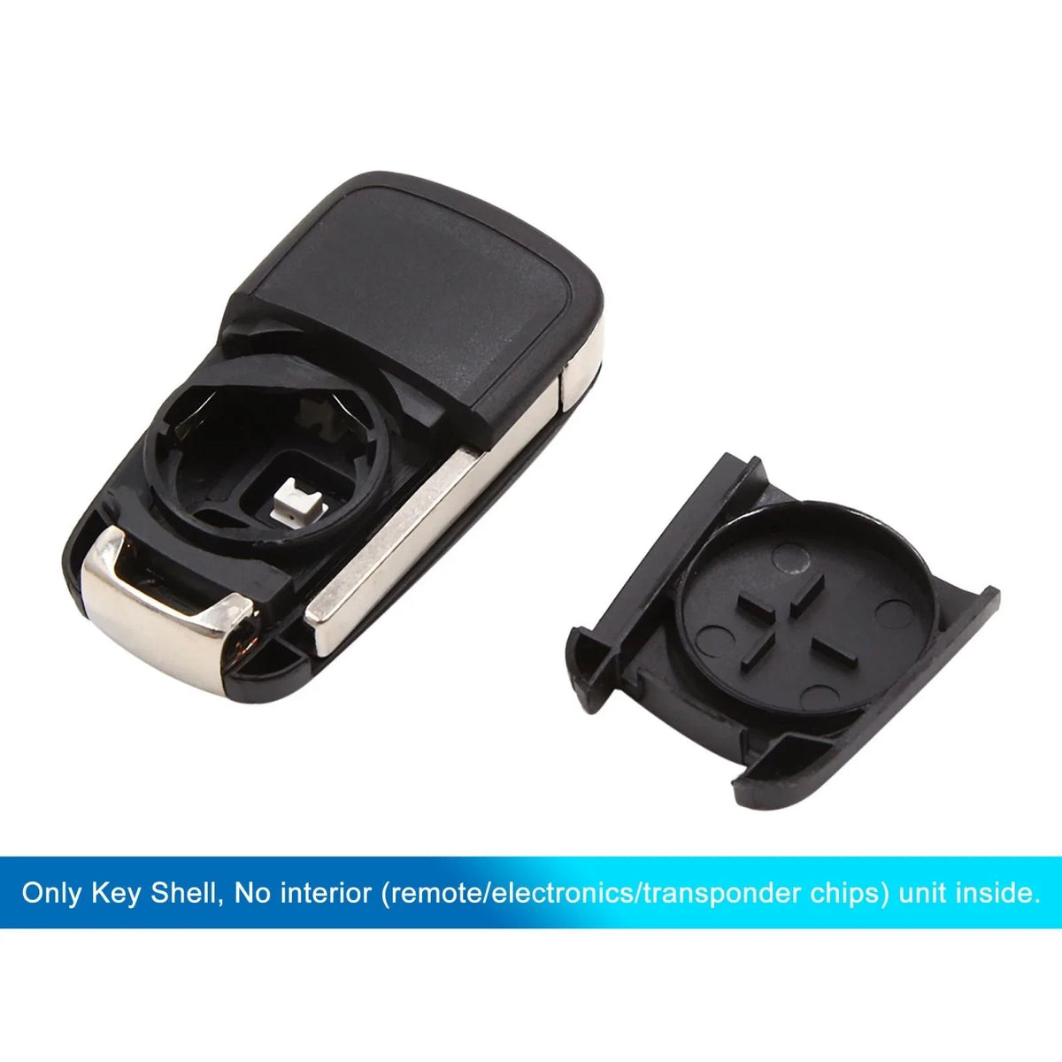 Replacement Key Shell Case for Chevrolet Cruze (2011–2016) - 4 Button Black