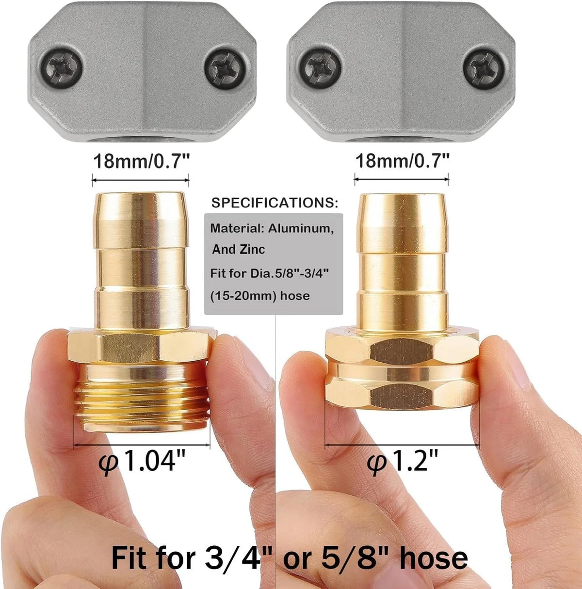 3X Hose Repair Kit for Garden Hose Fittings