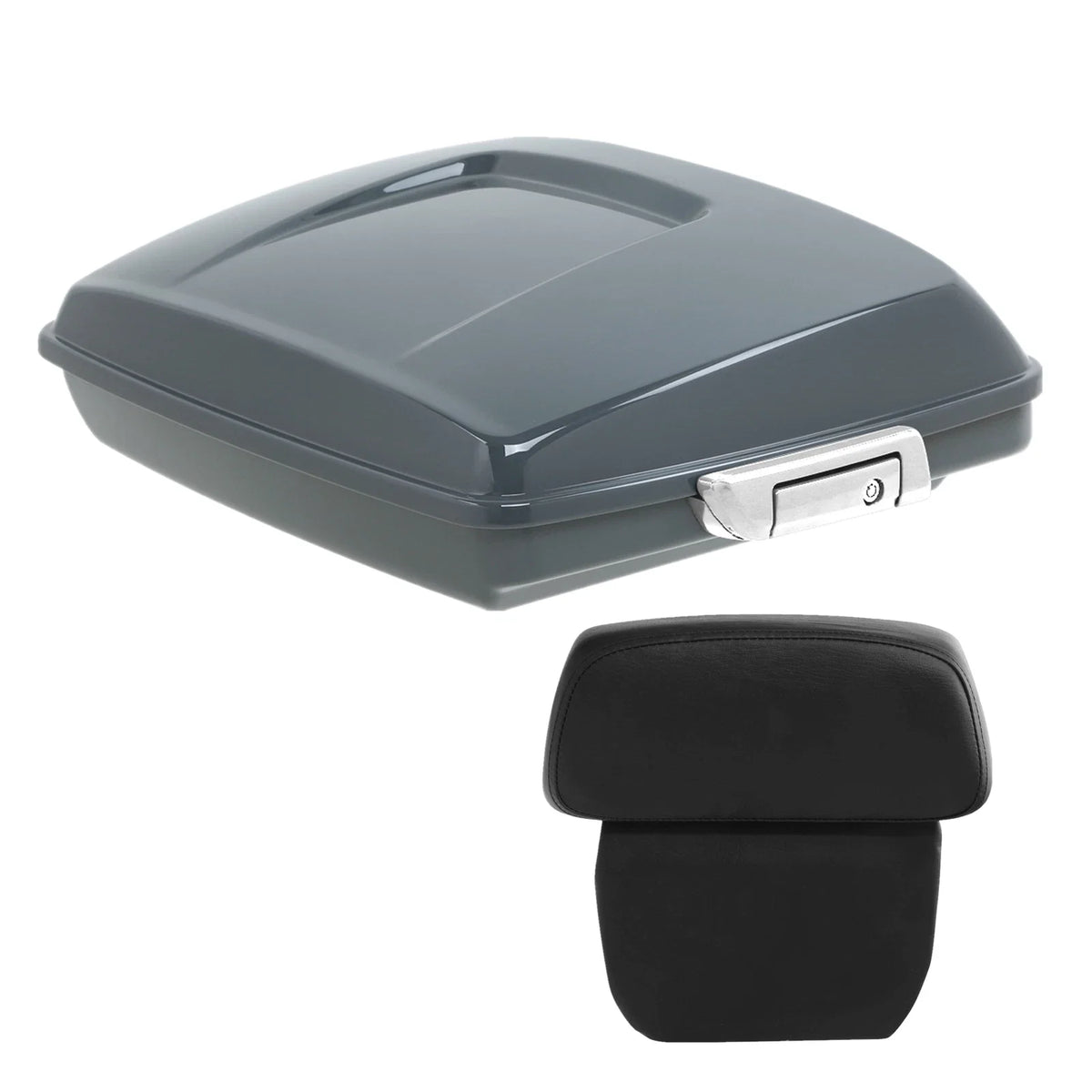 Razor Trunk Backrest Pad for Harley Touring Glide (2014–2025) Gunship Gray