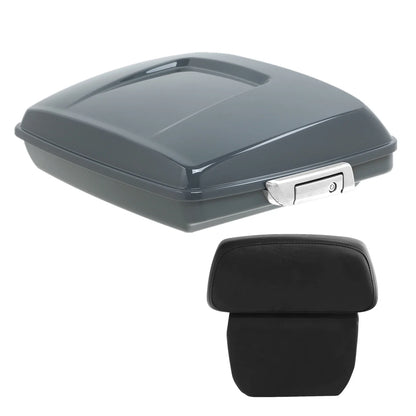 Razor Trunk Backrest Pad for Harley Touring Glide (2014–2025) Gunship Gray