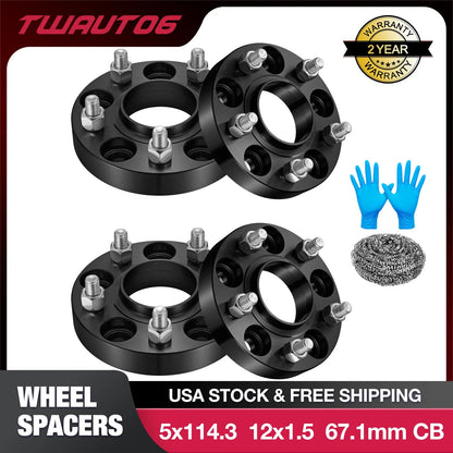 1" Wheel Spacers Hubcentric for Hyundai Genesis, Galant, Mazda CX-5, Optima (2010–2020)