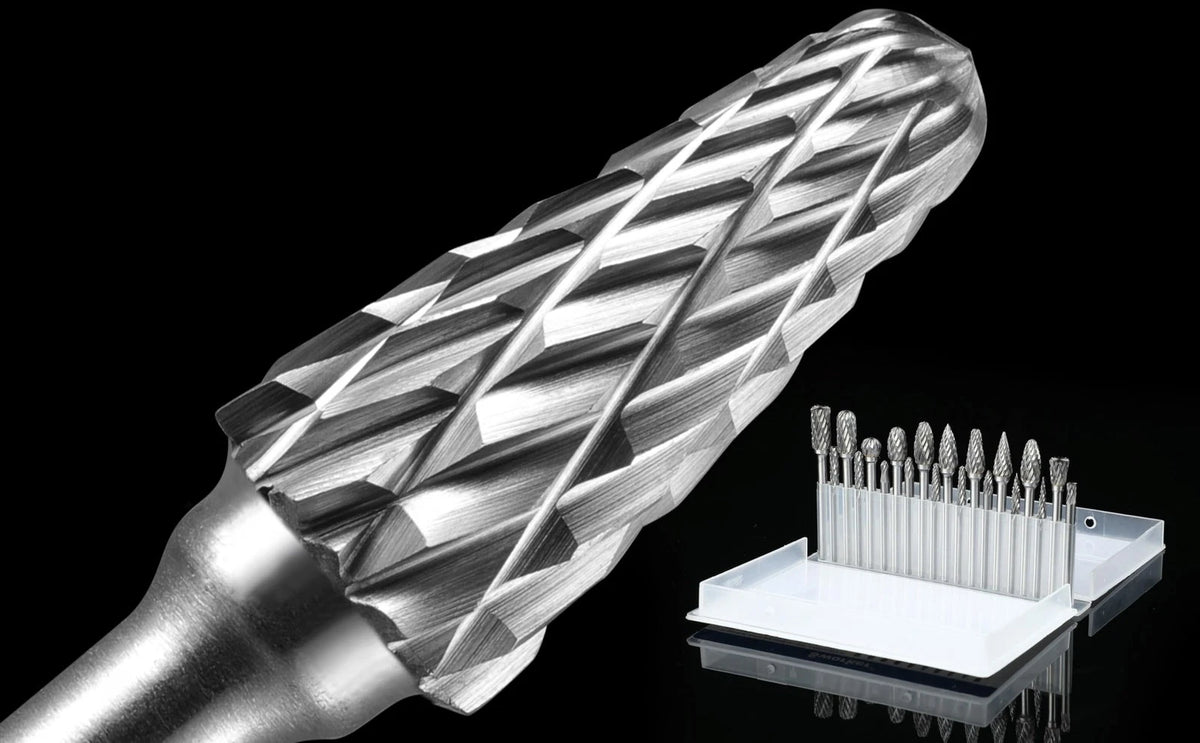 20Pcs Carbide Burr Bits for Metal Grinding, Wood, Stone, Steel