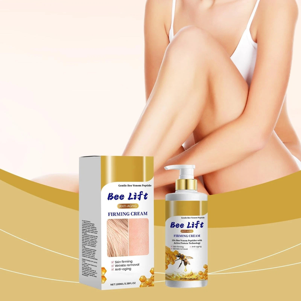 2Pcs Bee Venom Skin Firming Cream for Anti-Aging (No Part Numbers)