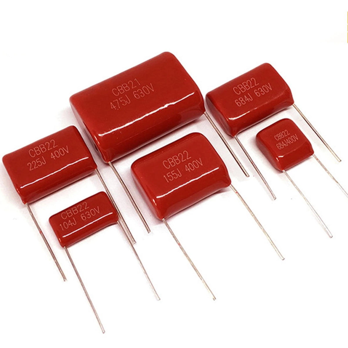 20pcs 0.47UF 630V Metallized Polypropylene Film Capacitors
