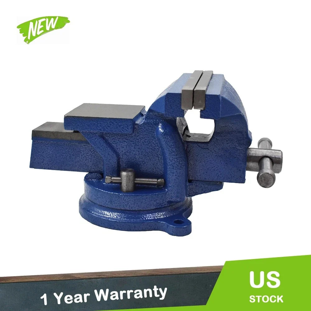 Heavy Duty Steel Bench Vise with Anvil Swivel for Workbench (4 Inch)