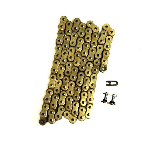 2X Gold 525x106 O-Ring Drive Chain for Motorcycle (106)FS-525-OG