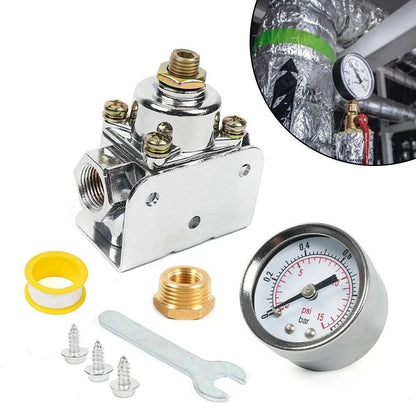 Holley 12-803 Carburetor Fuel Pressure Regulator Gauge for