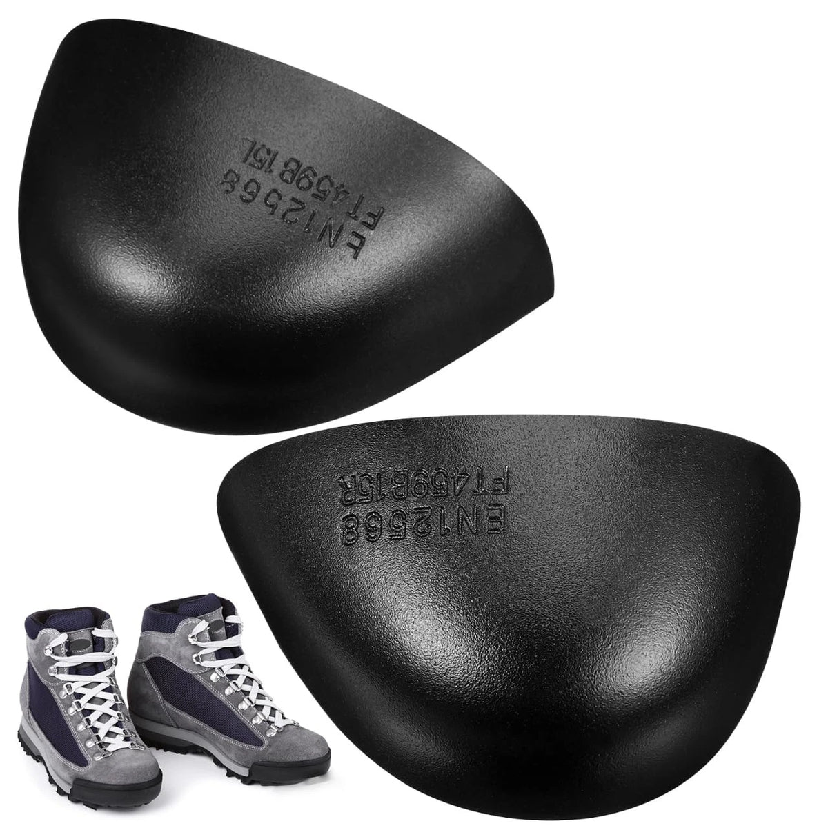 1 Pair Steel Toe Guard for Shoes 10.00X5.50X5.00CM, Black