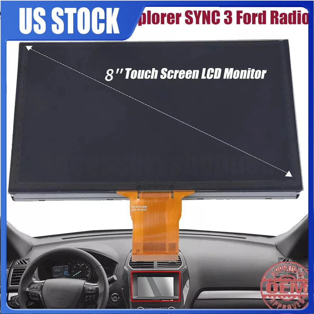 8" Touch Screen LCD Monitor for Ford F-250 Super Duty (2013–2018) LQ080Y5DZ05