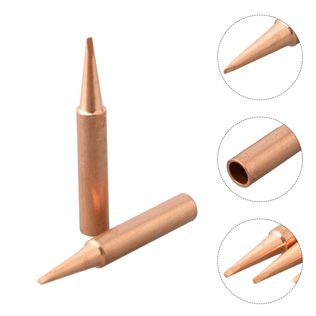 10x Soldering Iron Tip Set for (Compatible with 900M-T-1.2D)