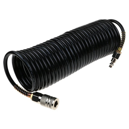 1PC 1/4" NPT Industrial Rubber Air Hose 25FT 200PSI with Quick Connect Coupler