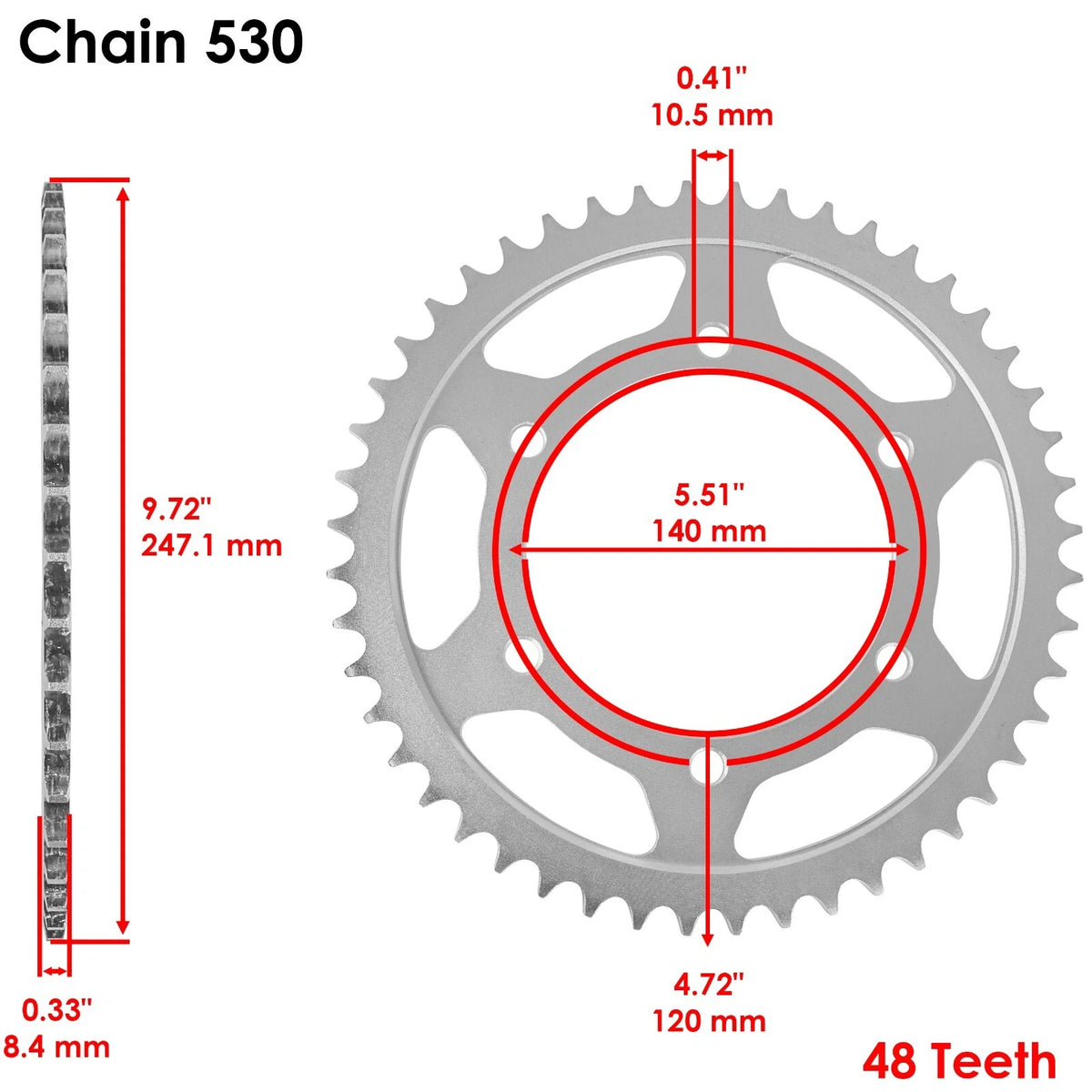 Drive Chain & Sprocket Kit for Kawasaki ZX600E Ninja ZX-6 (1993–2002) EG2545CH183XO