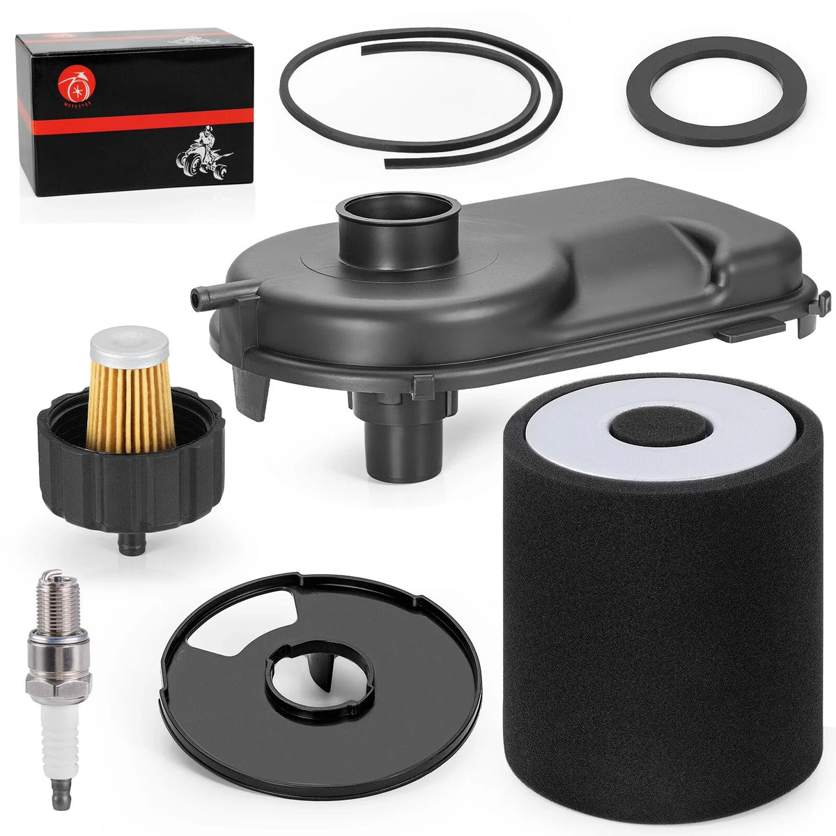 Air Box Cleaner Cover Kit with Fuel Filter for Yamaha Golf Cart G2-G11