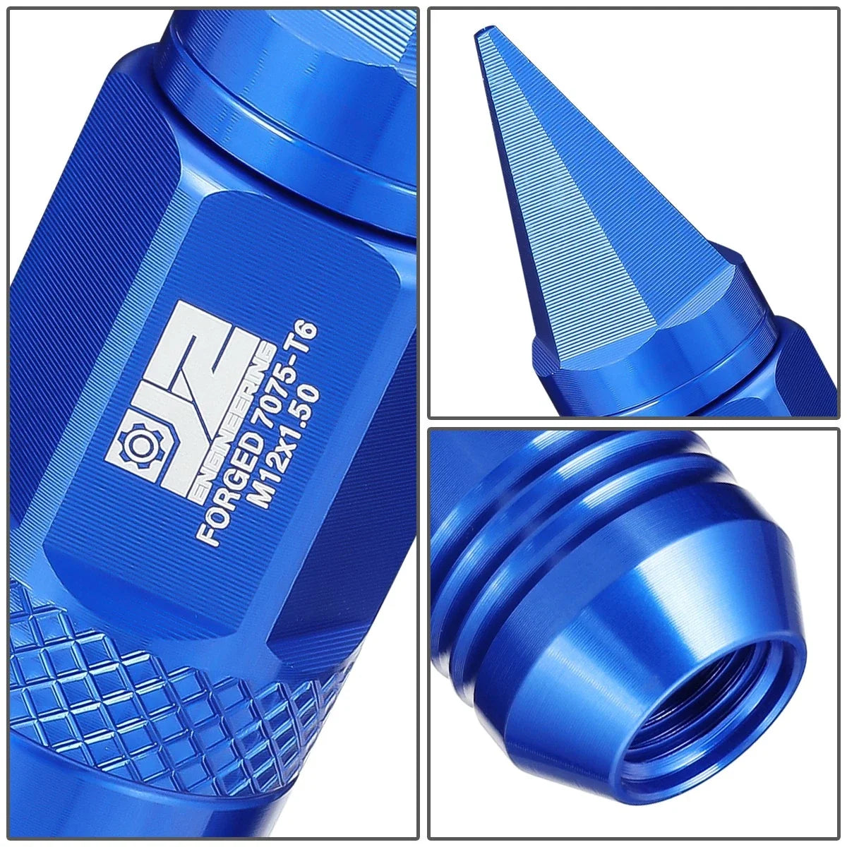 Set of 20 M12 x 1.5 Open/Closed End Lug Nuts 21mm OD for Universal Fit