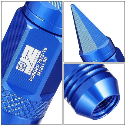 Set of 20 M12 x 1.5 Open/Closed End Lug Nuts 21mm OD for Universal Fit